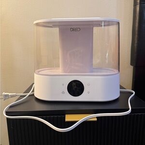 Dreo White Ultrasonic Humidifier with Clear Water Tank